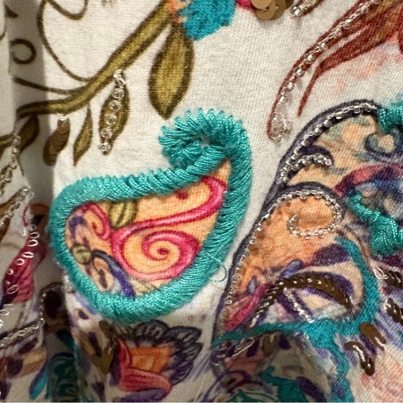 Colorful Patterned Women's Top - Picture 10 of 10